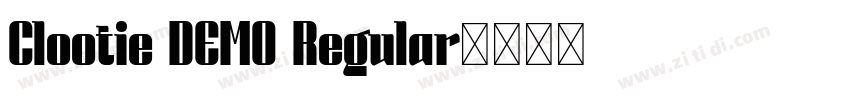 Clootie DEMO Regular字体转换